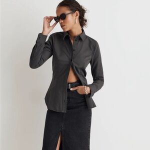 NWT Madewell fitted chino button up top